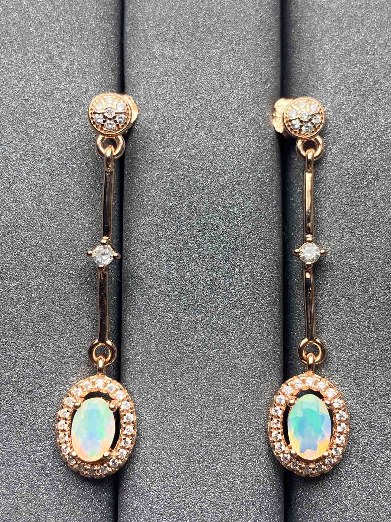 3464 Opal Earrings