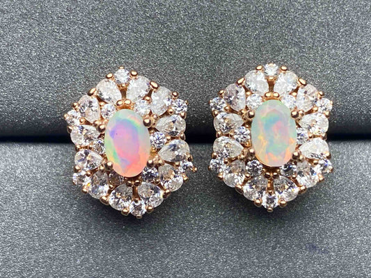 3473 Opal Earrings