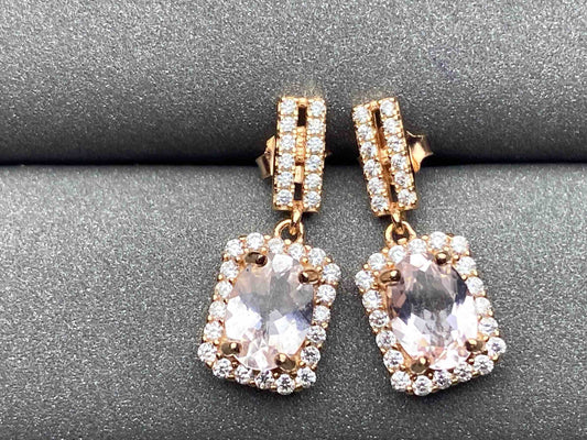 3692 Morganite Earrings