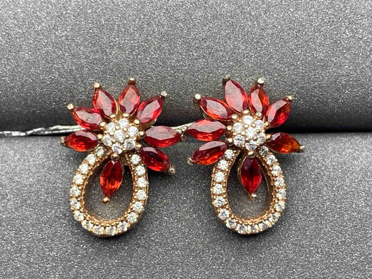 3765 Ruby Earrings