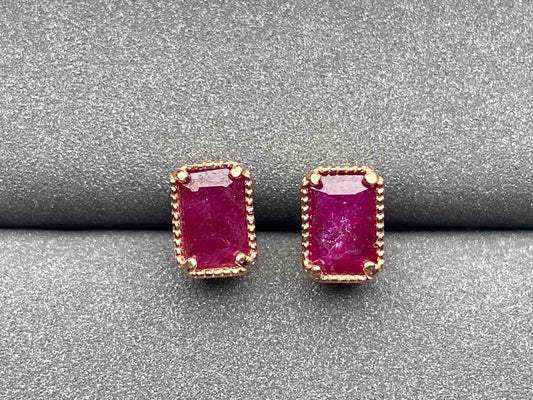 3804 Ruby Earrings