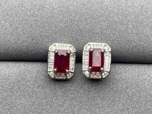 4375 Ruby Earrings