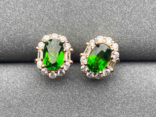 4457 Diopsite Earrings