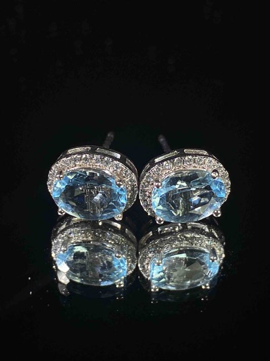 4572 Aquamarine Earrings