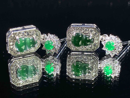 4585 Jadeite Earrings
