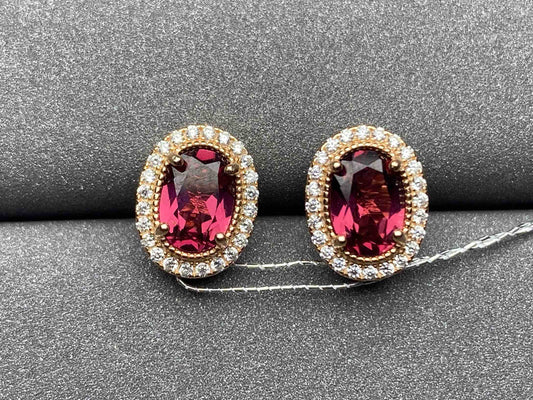 4874 Garnet Earrings