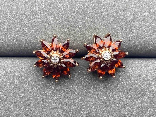 4959 Garnet Earrings