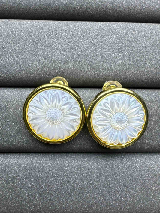 5144 Silver Conch Earrings