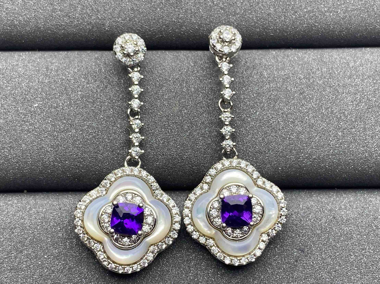 3081 Amethyst Earrings