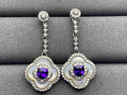 3081 Amethyst Earrings