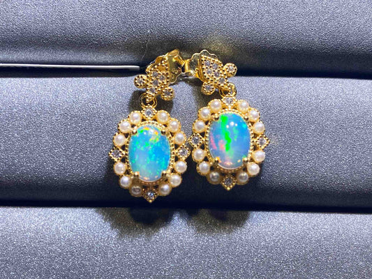 2161 Opal Earrings