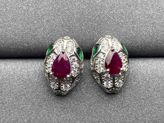 2942 Ruby Earrings