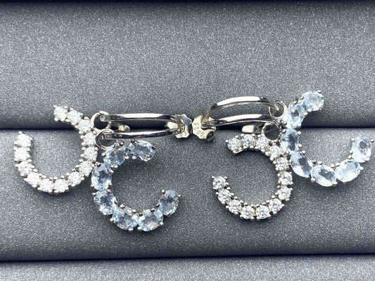 3068 Aquamarine Earrings