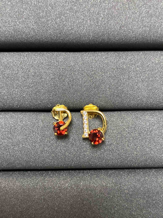 2411 Garnet Earrings